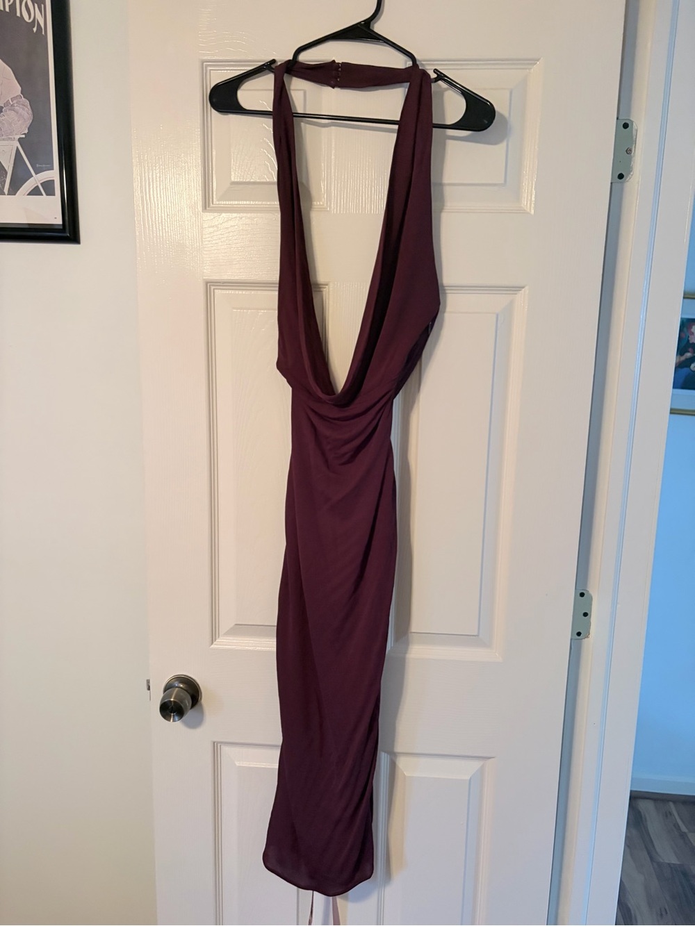 House of CB Florentina Halter Midi Dress in Port Royale Size Small - Picture 5 of 8